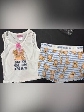 Love To Sleep PJ Set I Love You More Than I Can Bear New Shirts/Tank